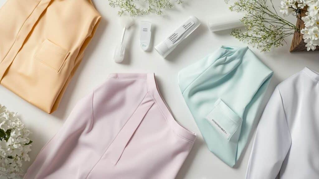 Avantages des tissus polycoton pour blouses esthéticiennes comparés au coton