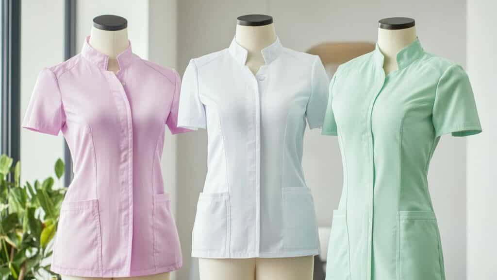 Blouse esthéticienne blanche : l'équité pour tous les candidats