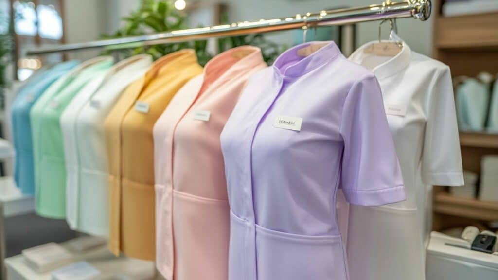 Budget étudiant pour blouses esthéticiennes abordables et stylées