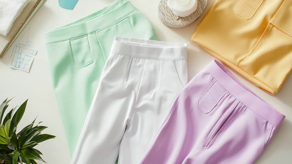 Pantalon esthéticienne : coupes et matières idéales pour le confort