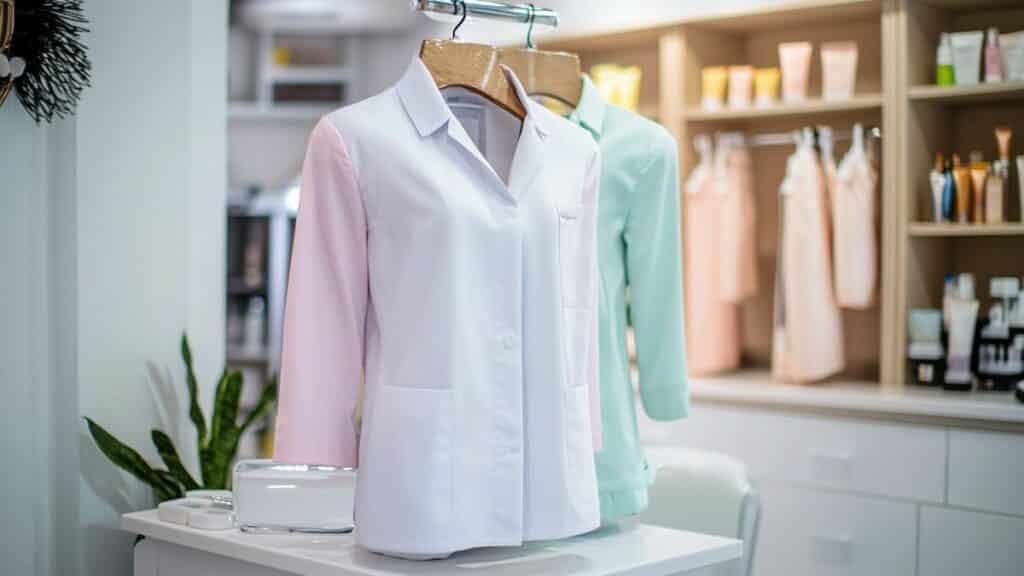 Prix moyen d'une blouse esthéticienne de qualité professionnelle