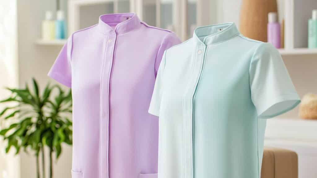 Propriétés respirantes des tissus pour blouses d'esthéticiennes